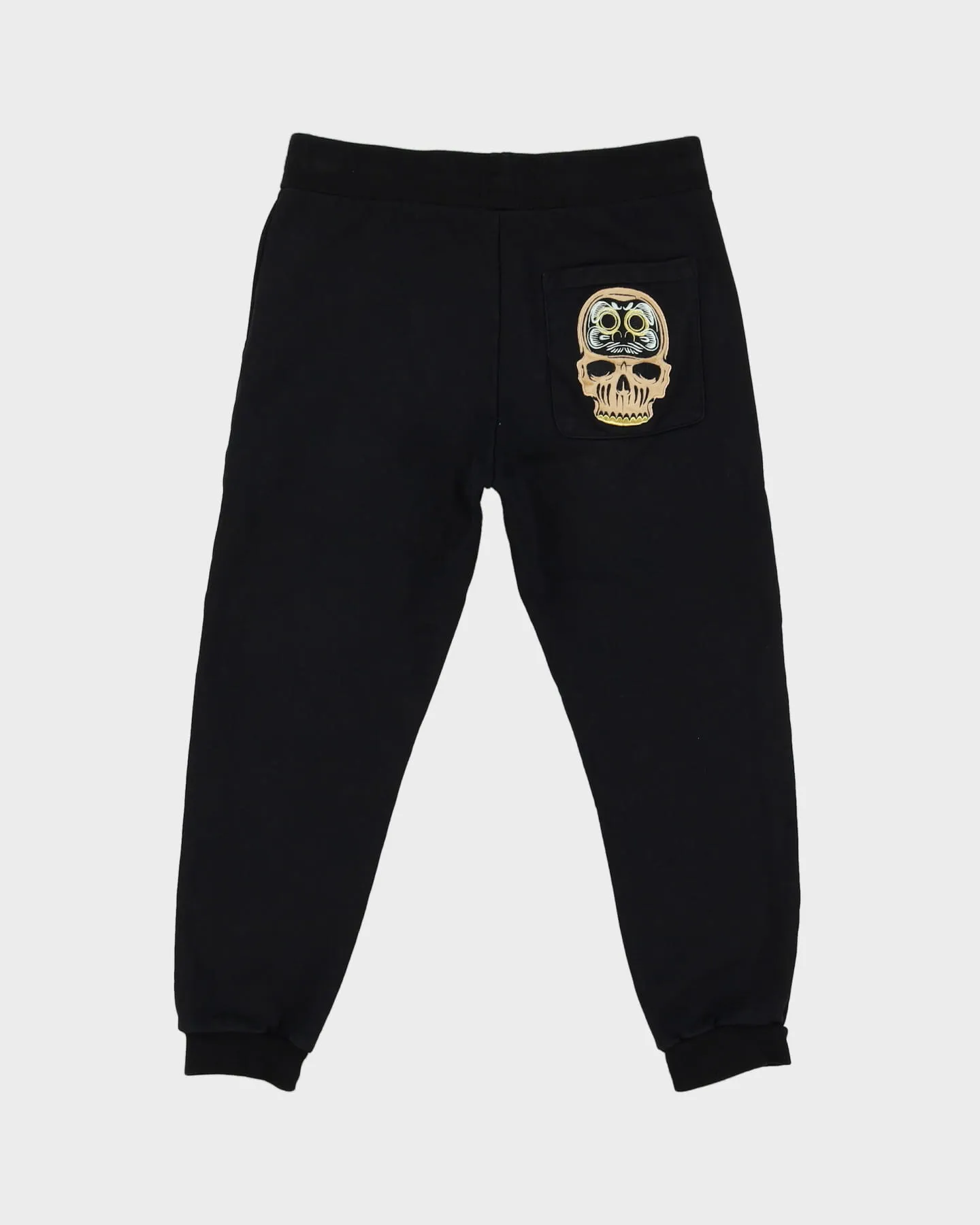 00s Y2K Evisu Black Tracksuit Bottoms - M