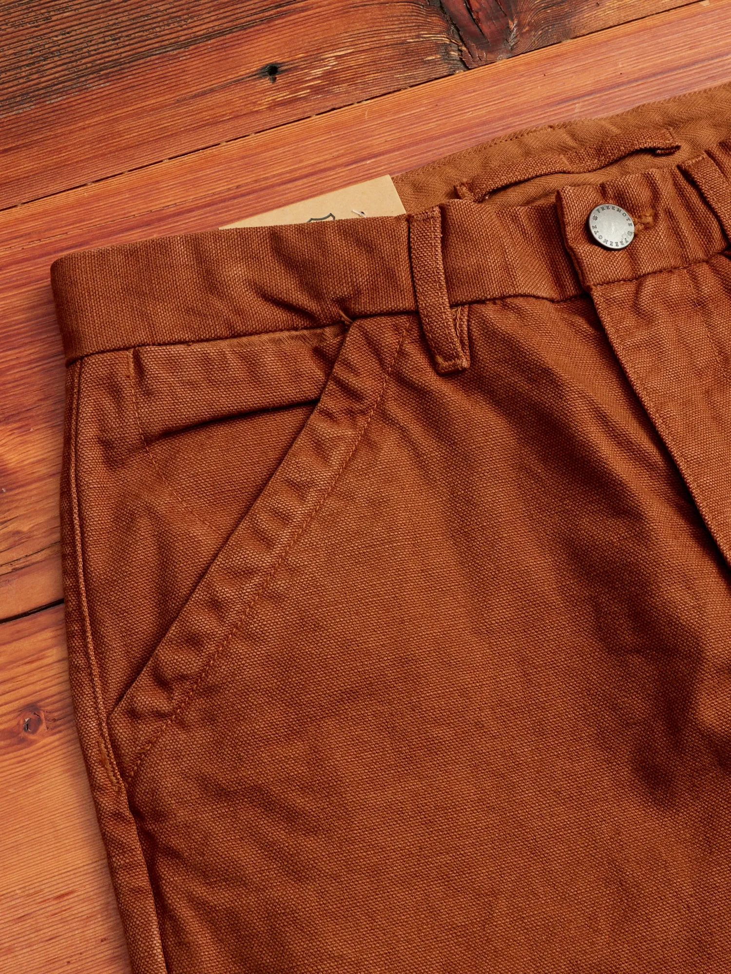 14oz Slub Workers Chino in Rust