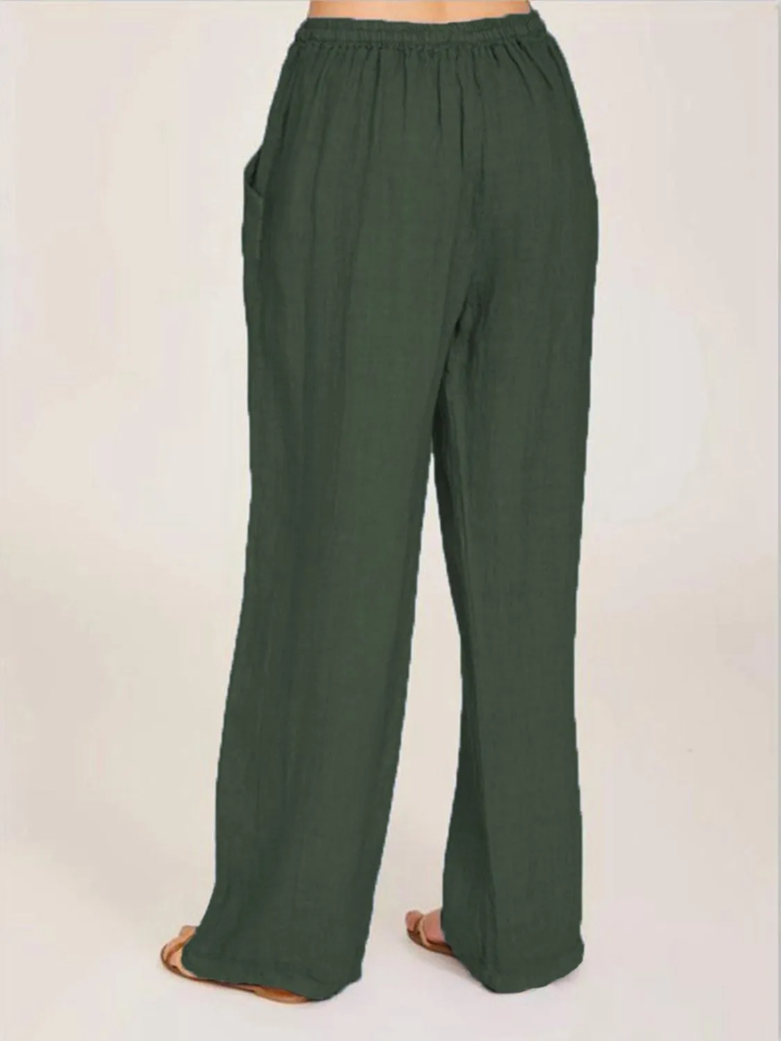 4 Loose Fit Tie Waist Pants (S - 3X)