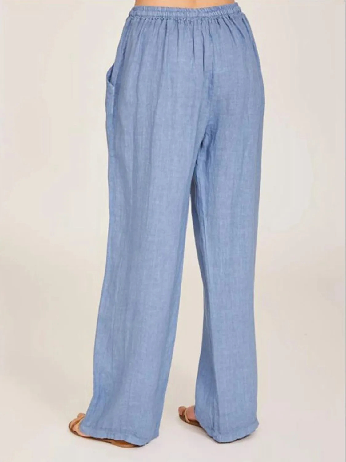 4 Loose Fit Tie Waist Pants (S - 3X)