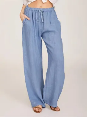 4 Loose Fit Tie Waist Pants (S - 3X)