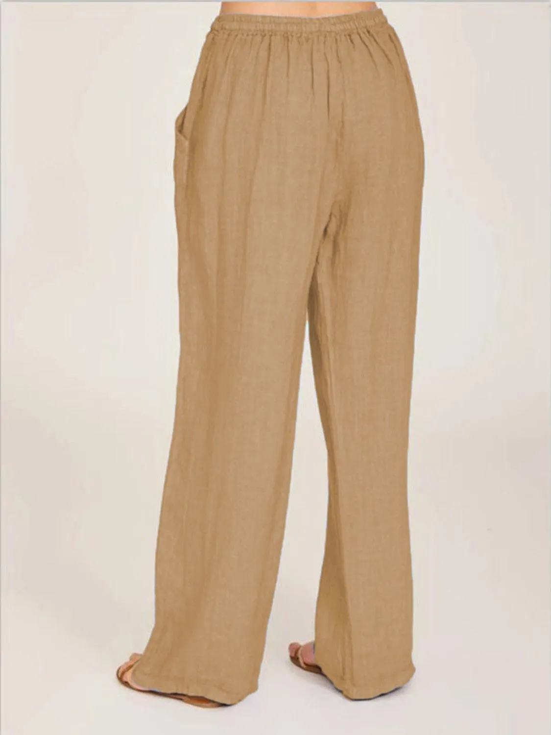 4 Loose Fit Tie Waist Pants (S - 3X)