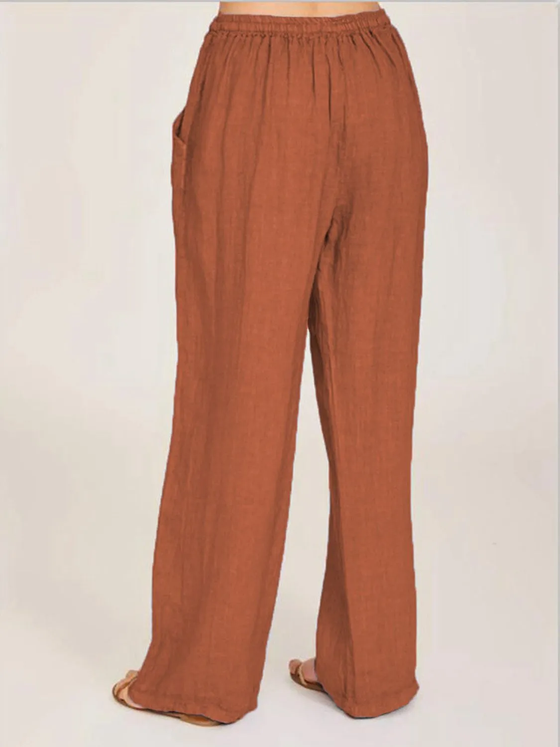 4 Loose Fit Tie Waist Pants (S - 3X)