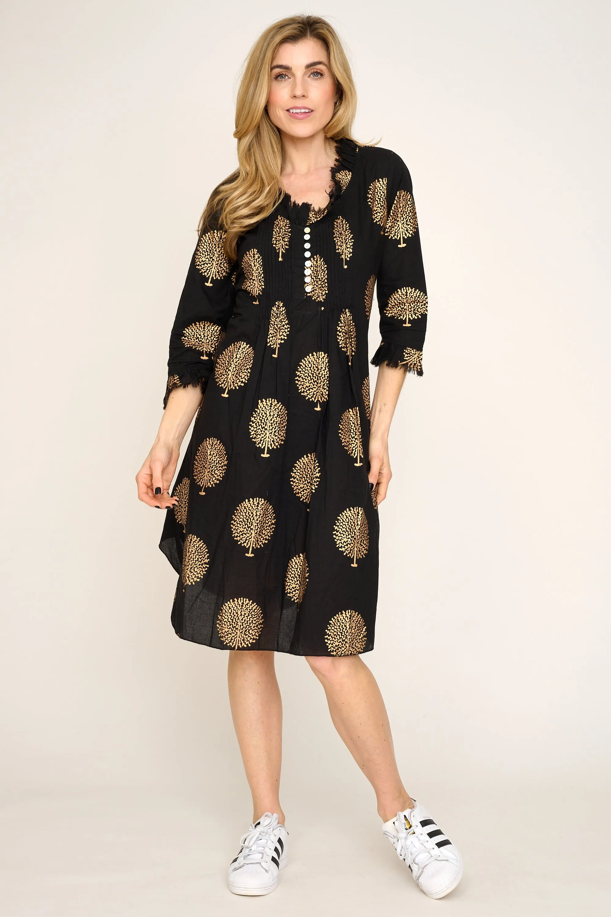 Annabel Cotton Tunic in Midnight