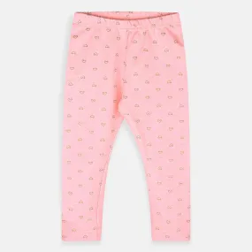 Baby G Light Pink Heart Printed Pattern Leggy 1094