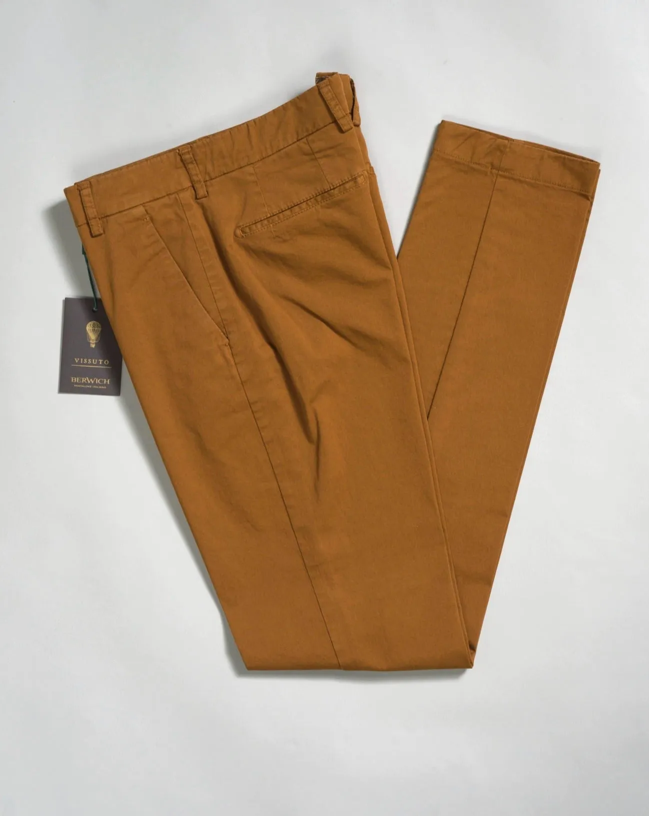 Berwich Morello Garment Dyed Chinos / Biscotto