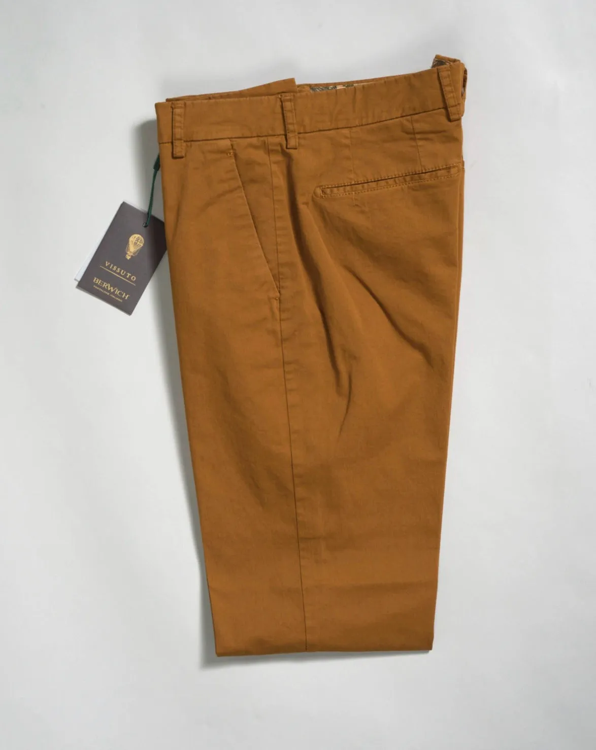 Berwich Morello Garment Dyed Chinos / Biscotto