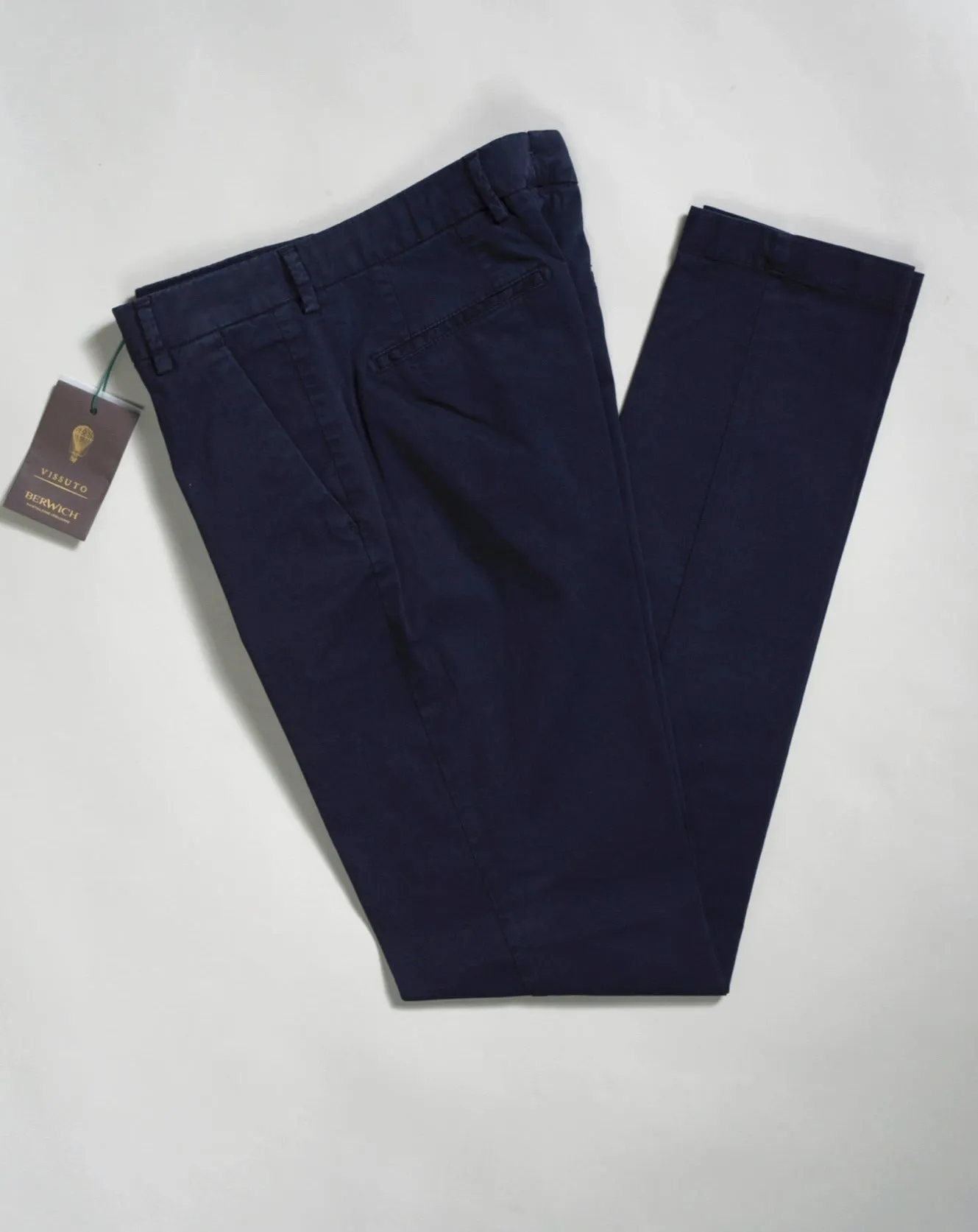 Berwich Morello Garment Dyed Chinos / Navy