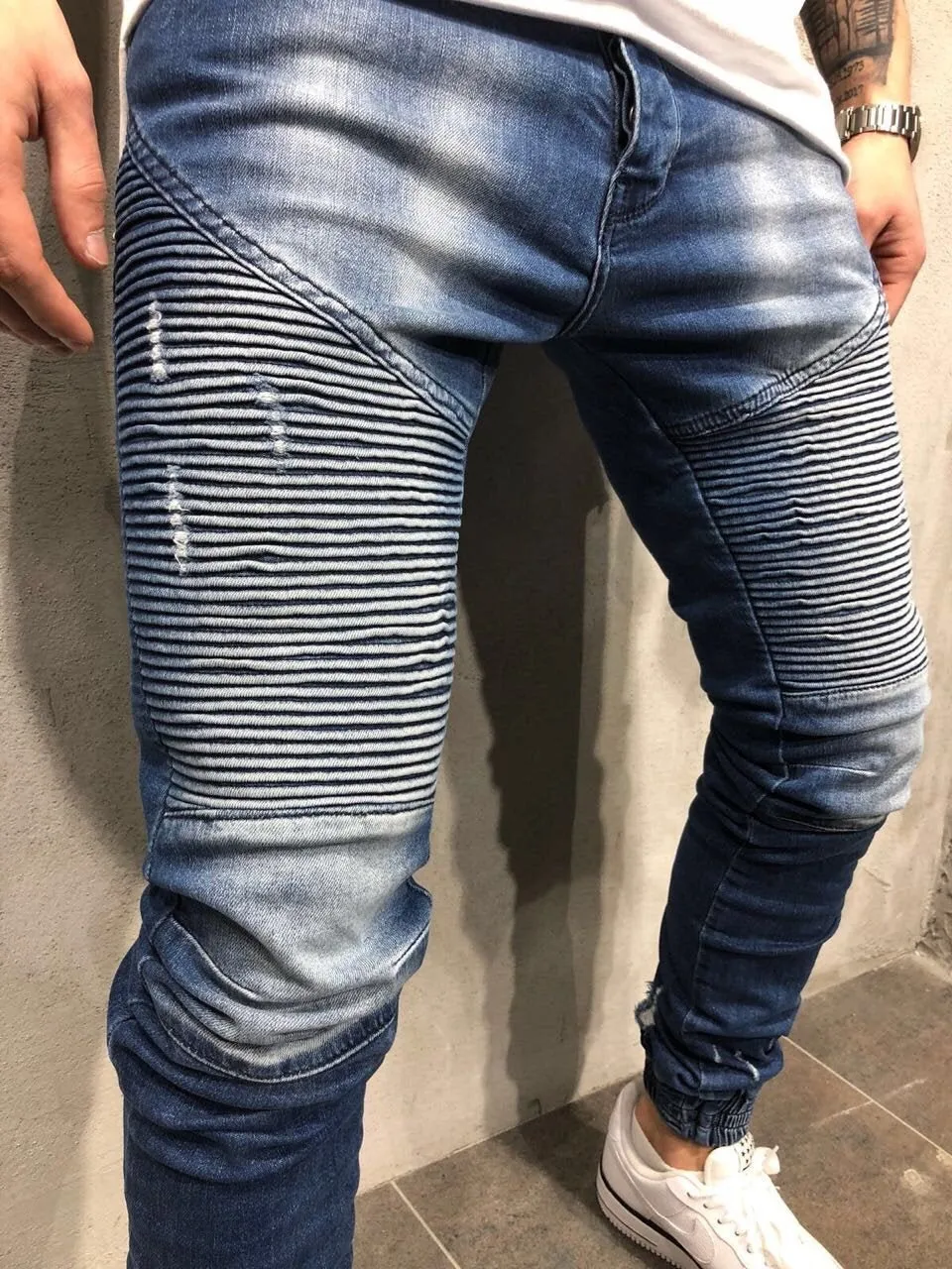 Biker Jogger Jeans A30 Streetwear Denim Jeans