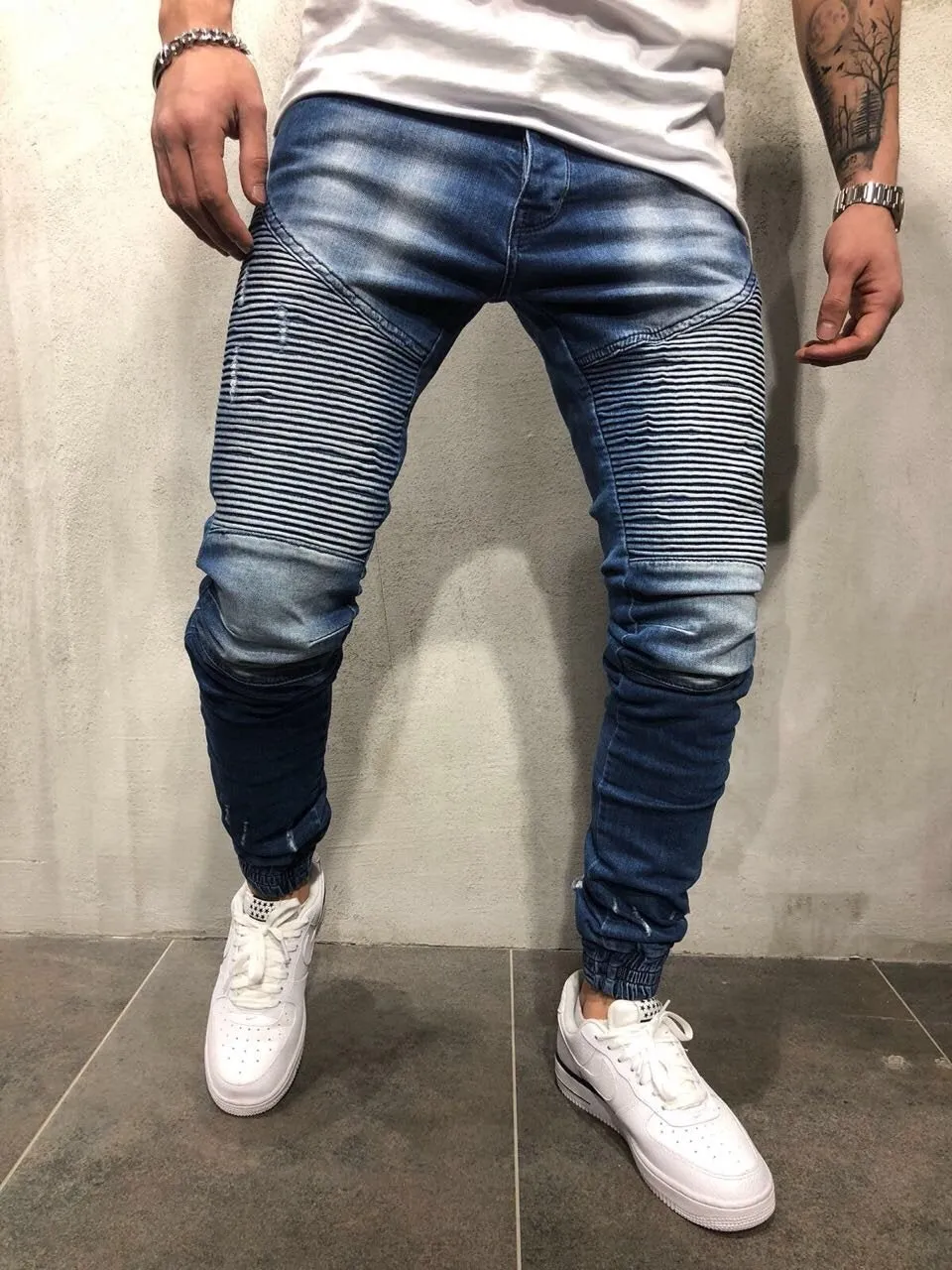 Biker Jogger Jeans A30 Streetwear Denim Jeans