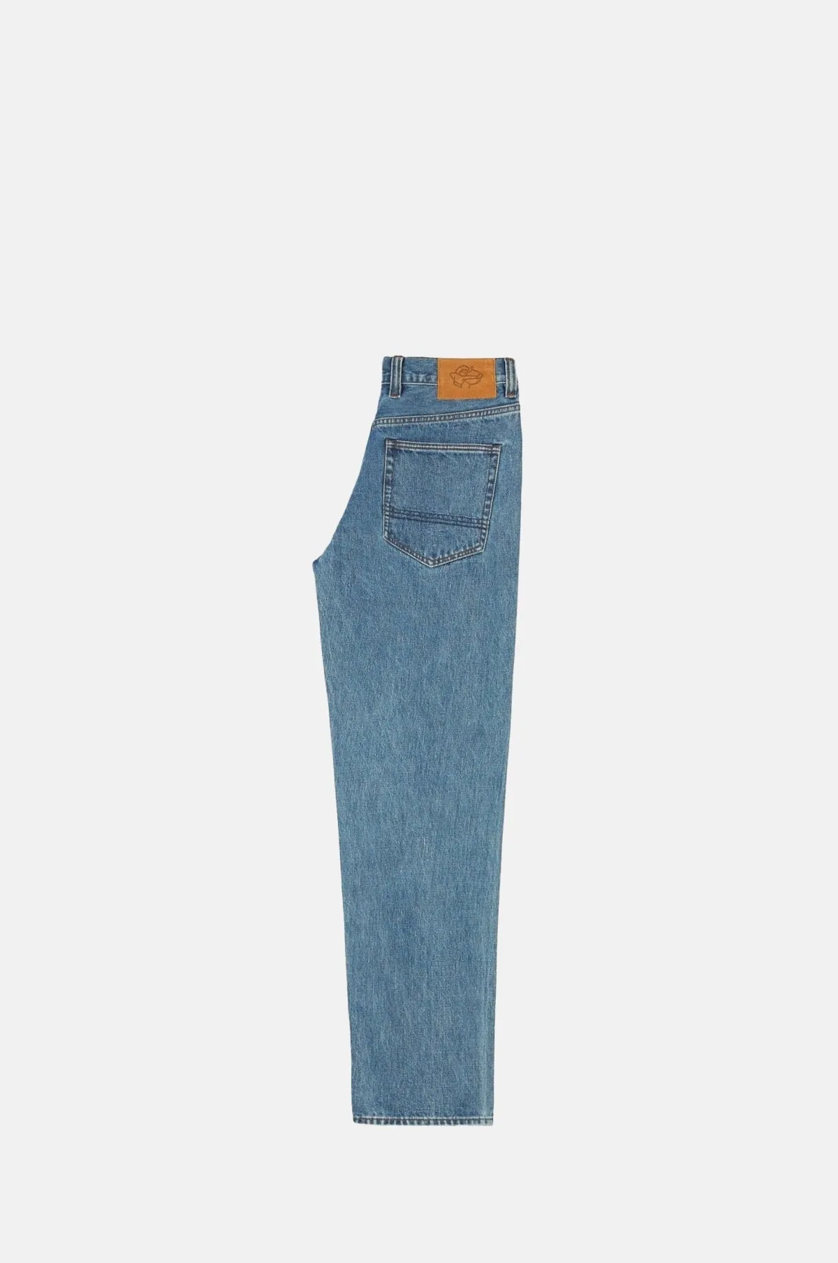 Bleach Wash Japanese Selvedge Denim Five-Pocket Jeans