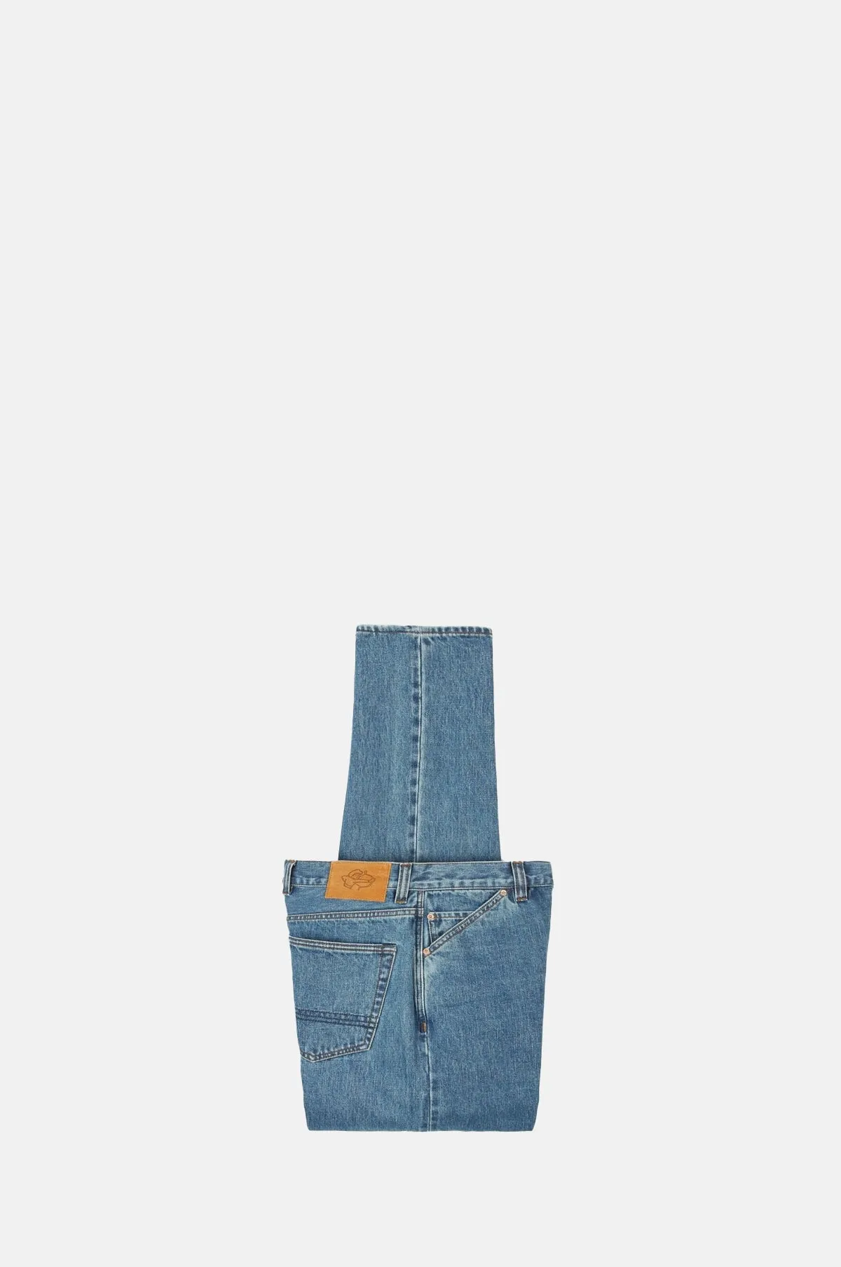 Bleach Wash Japanese Selvedge Denim Five-Pocket Jeans