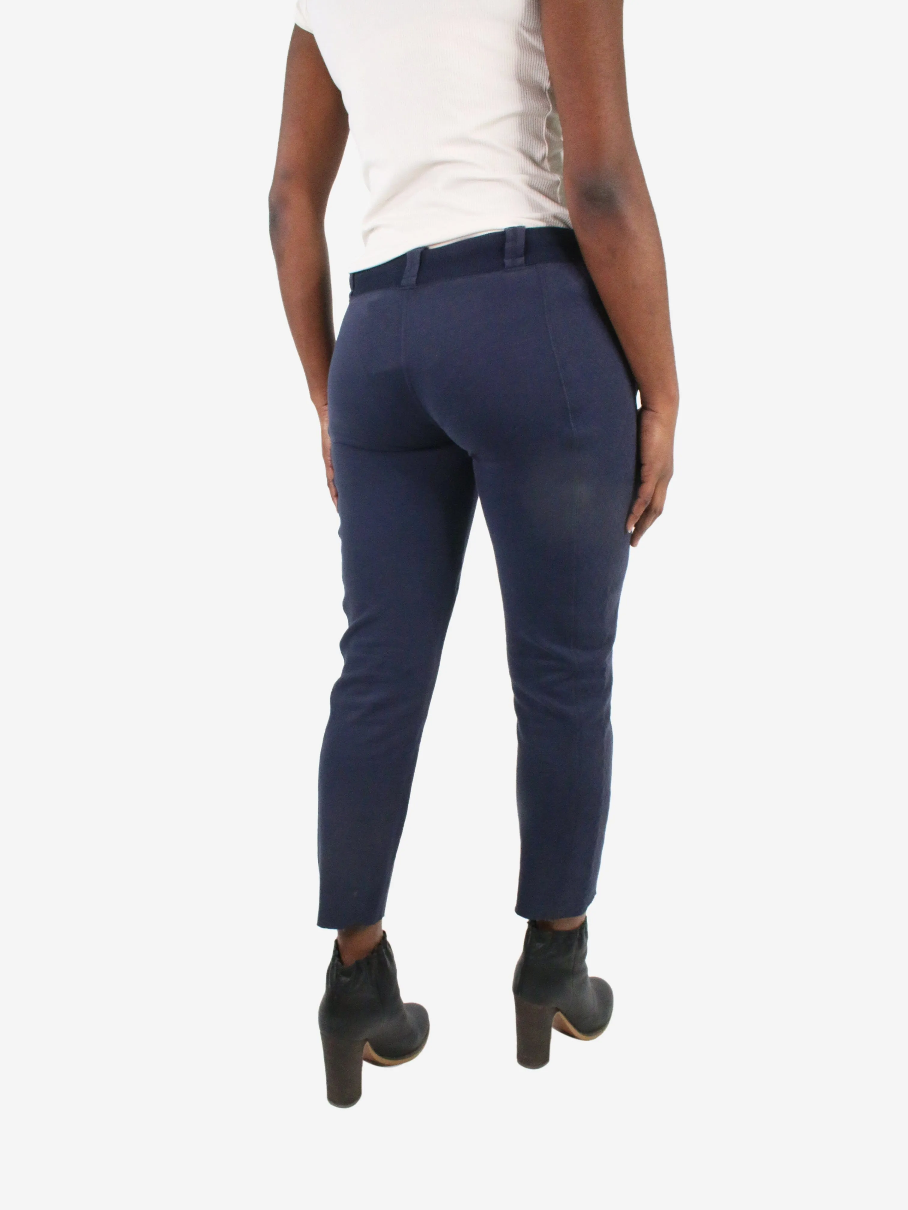 Blue elasticated joggers - size S