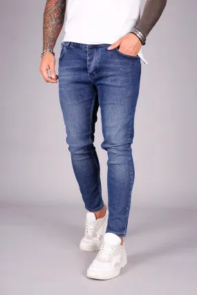 Blue Skinny Fit Jeans  BI-033 Streetwear Jeans