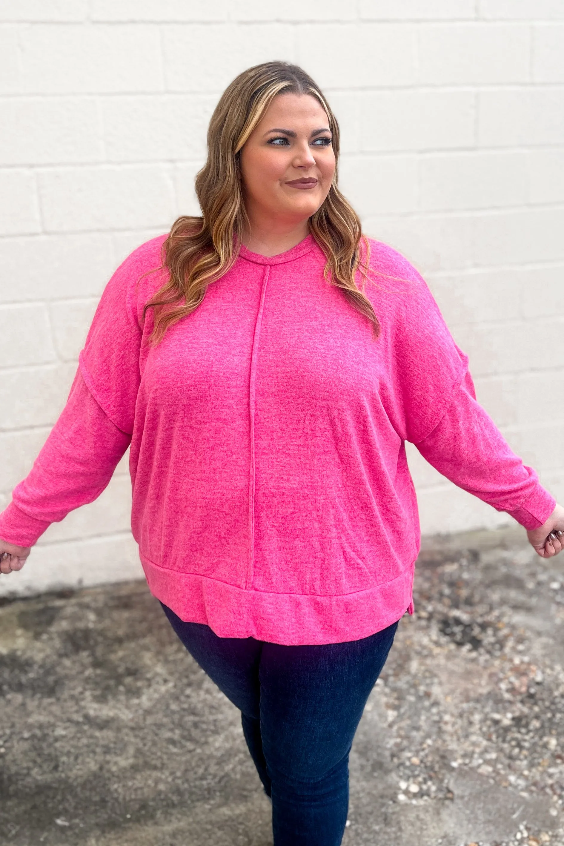 Bowen Sweater, Fuchsia