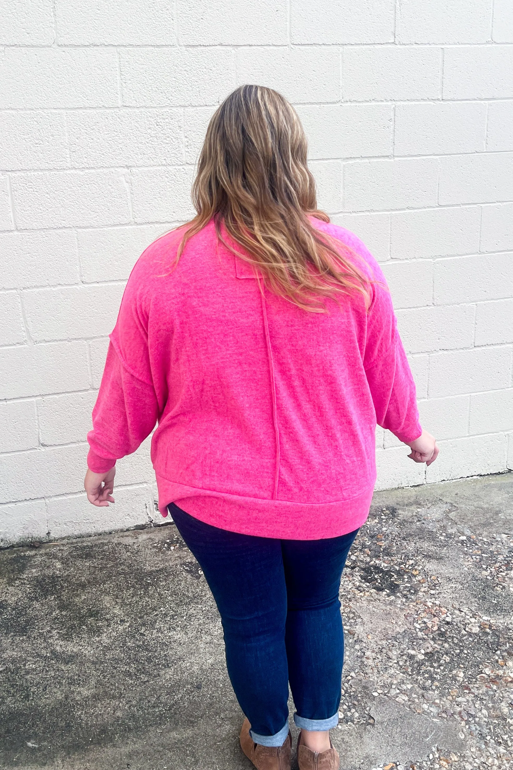 Bowen Sweater, Fuchsia