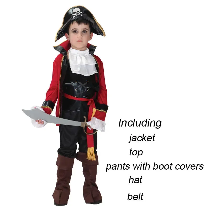 Boys Halloween Little Pirate Party Costumes