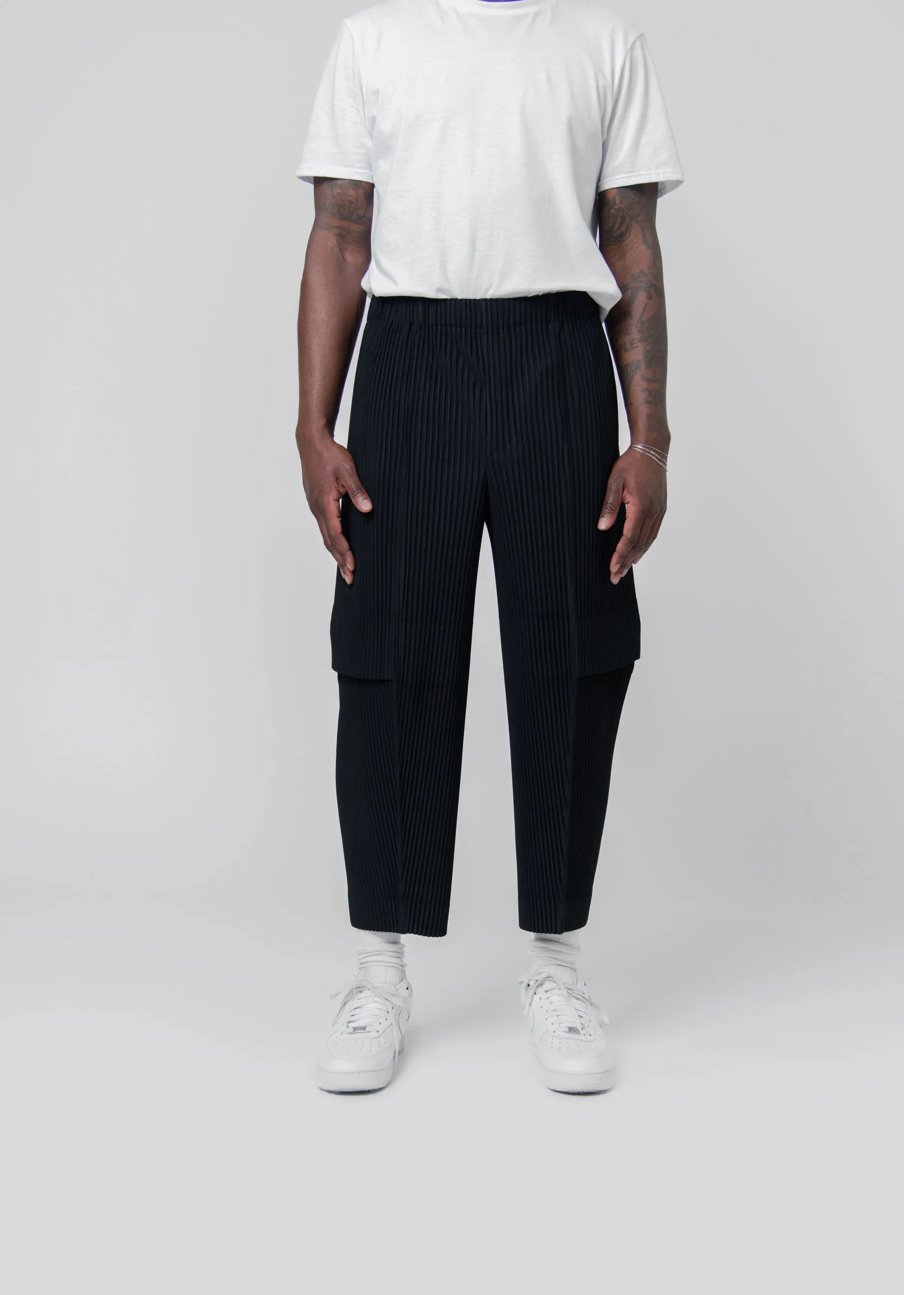 Cargo Pleated Trouser Black JF175-15