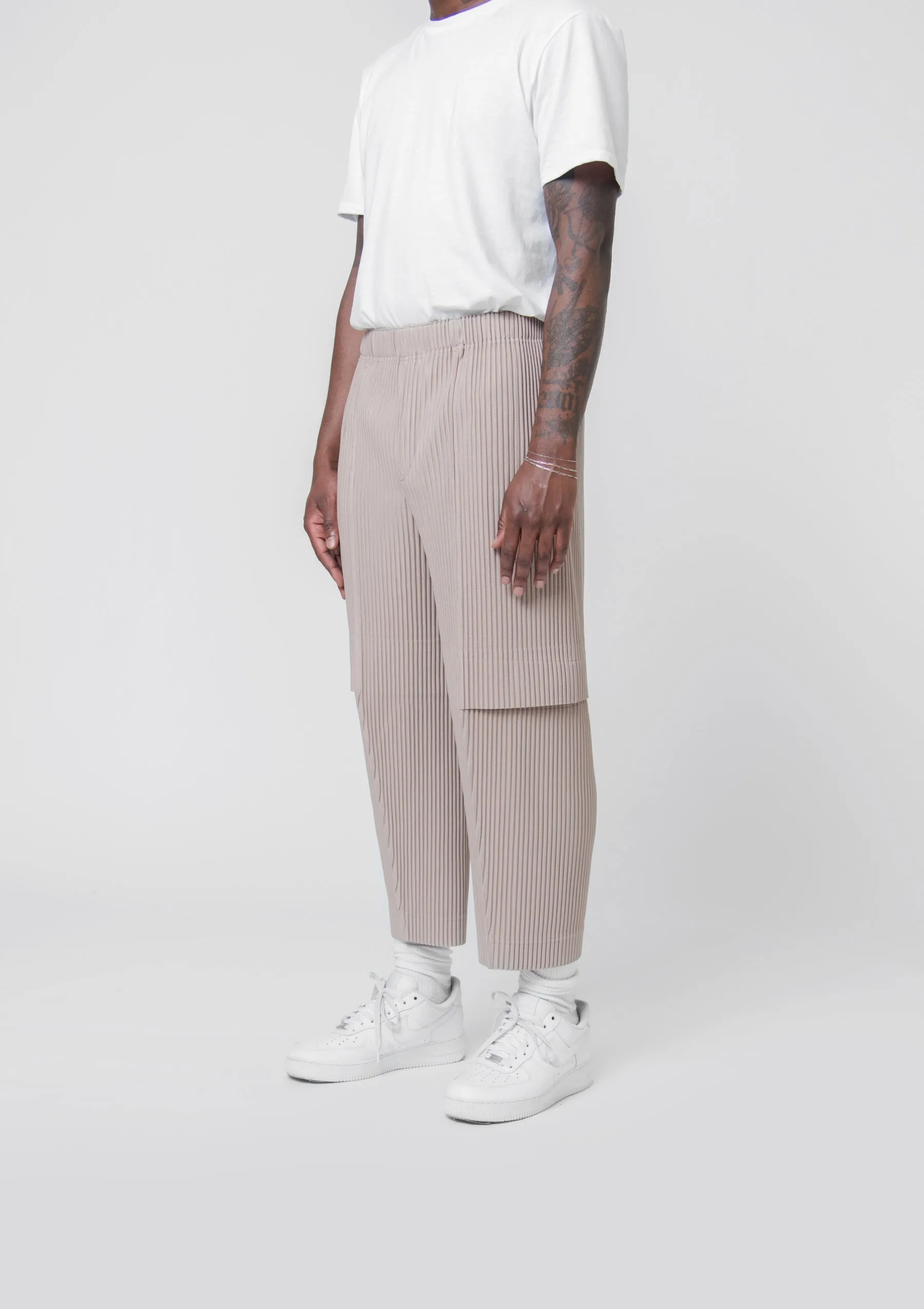 Cargo Pleated Trouser Sand Beige JF175-41