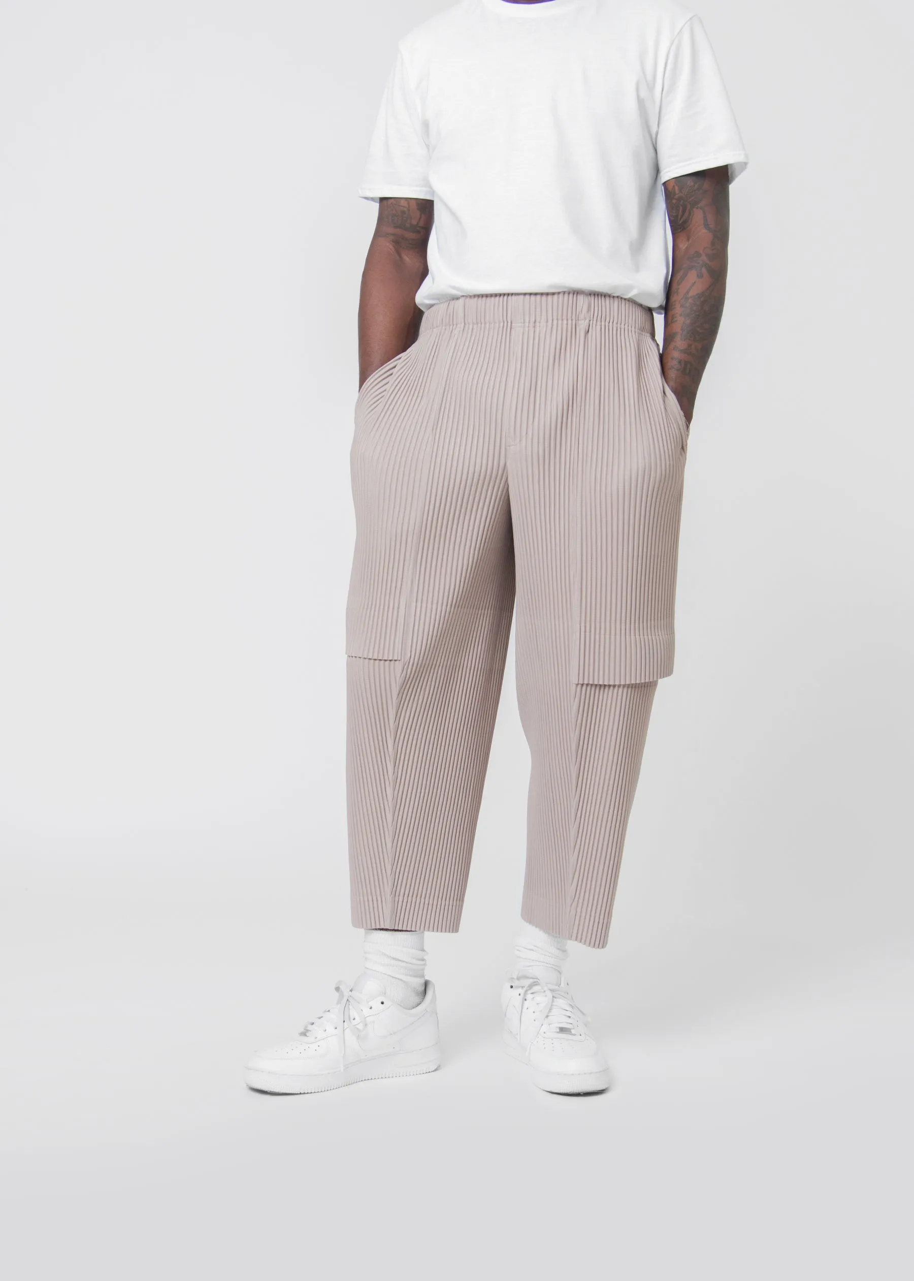 Cargo Pleated Trouser Sand Beige JF175-41