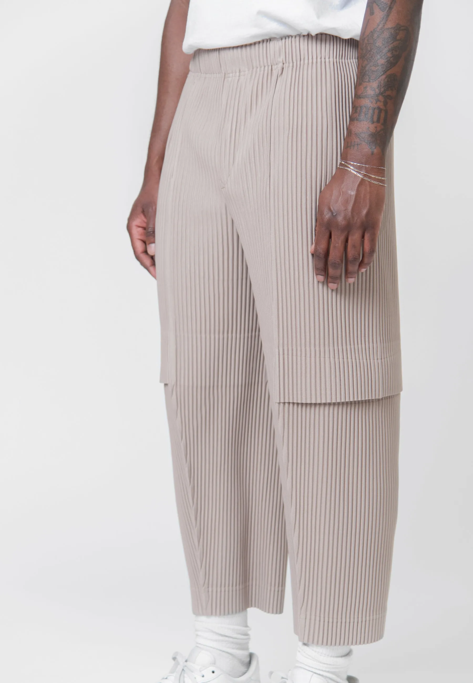 Cargo Pleated Trouser Sand Beige JF175-41