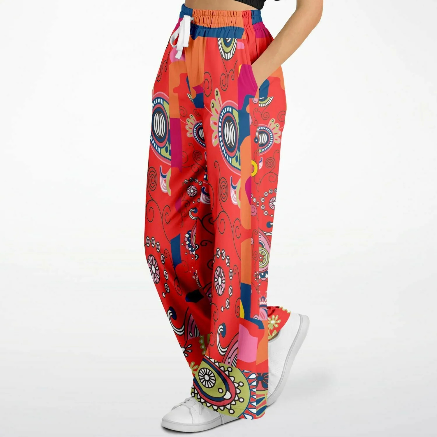 Chili Pepper Camo Paisley Eco-Poly Stretchy Phat Bellbottoms