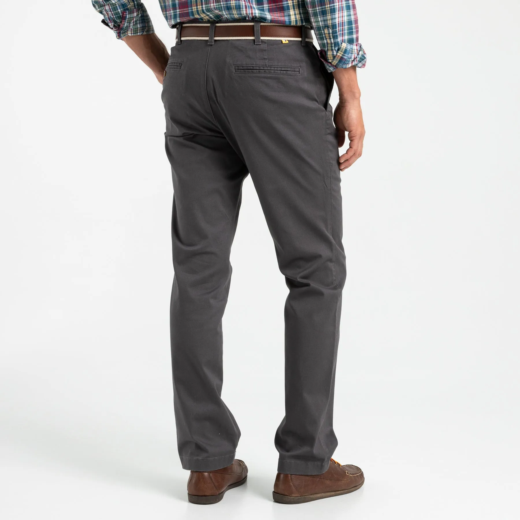 Classic Fit Gold School Chino - Magnet Grey