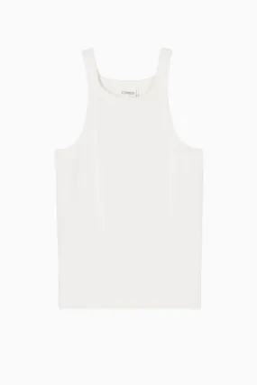 Closed Racer Top - Ivory