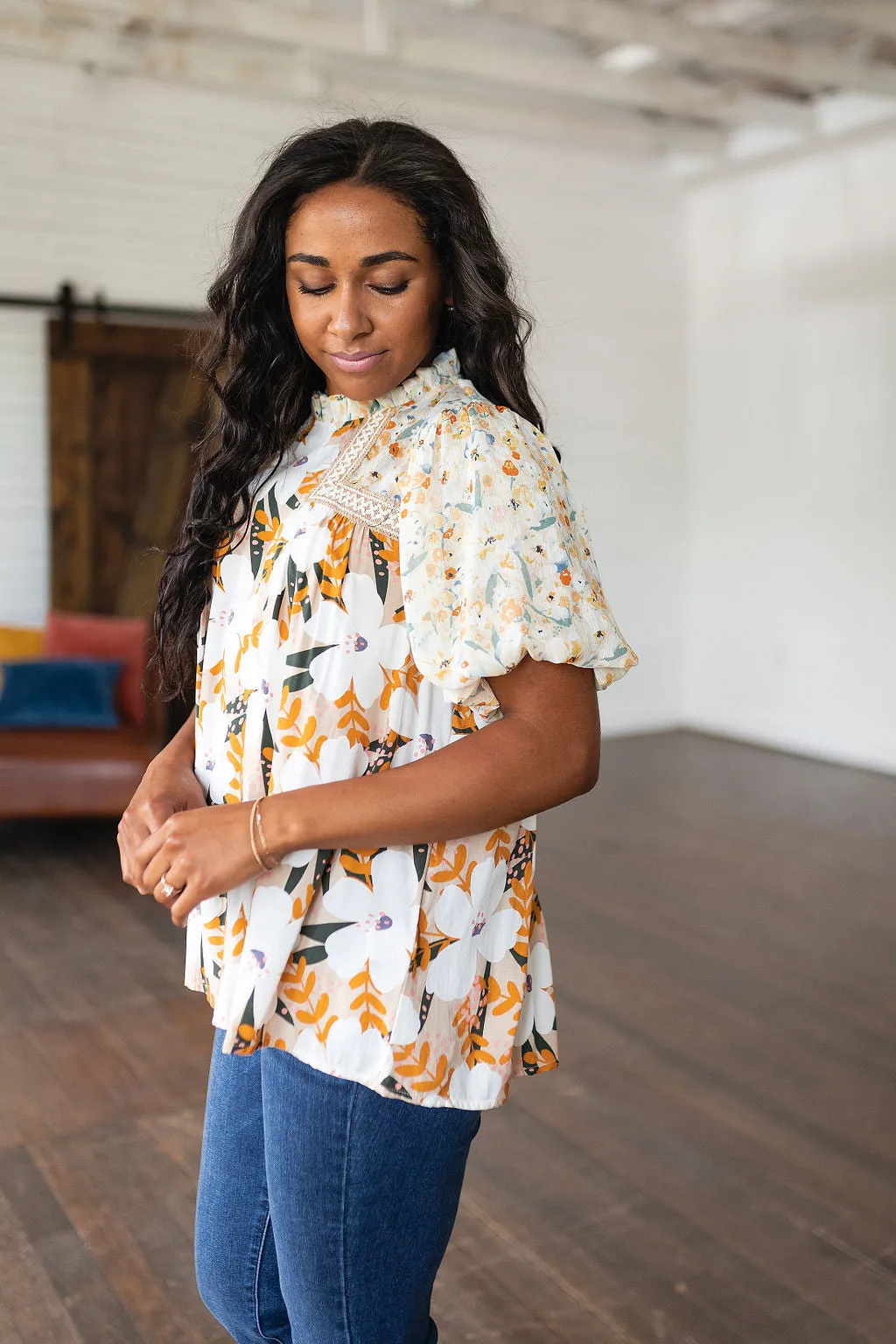 Daydreamer Mixed Floral Top- USE CODE SPRING24 for 40% OFF!!!!