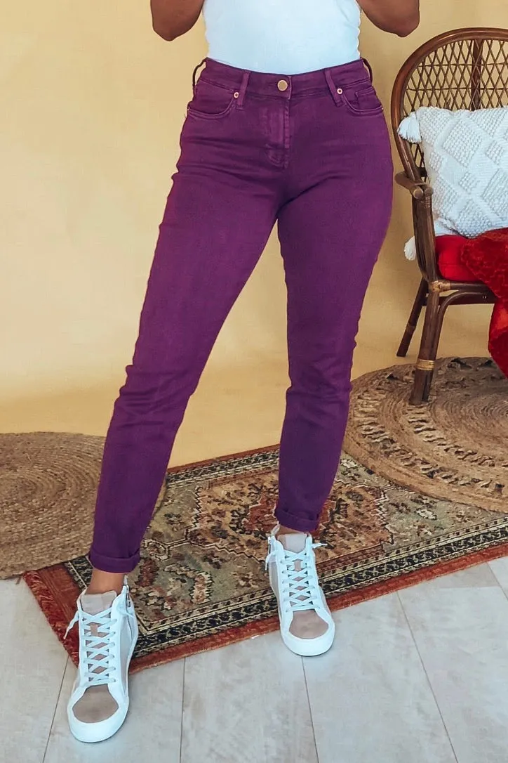 Dear John Plum Gisele Skinnies| FINAL SALE