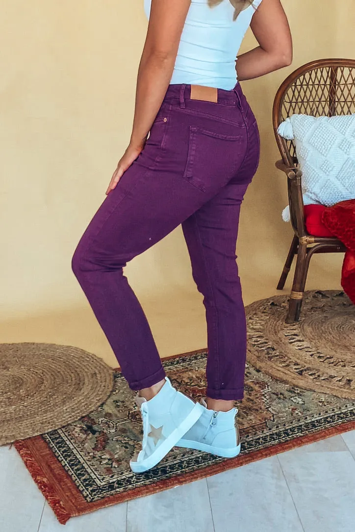 Dear John Plum Gisele Skinnies| FINAL SALE