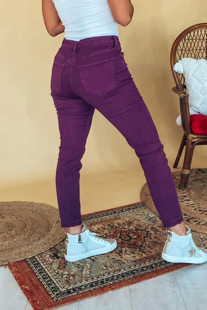 Dear John Plum Gisele Skinnies| FINAL SALE