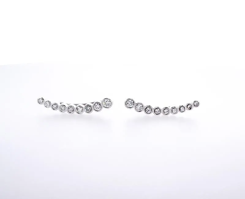 Diamond Gradual Climber Earrings