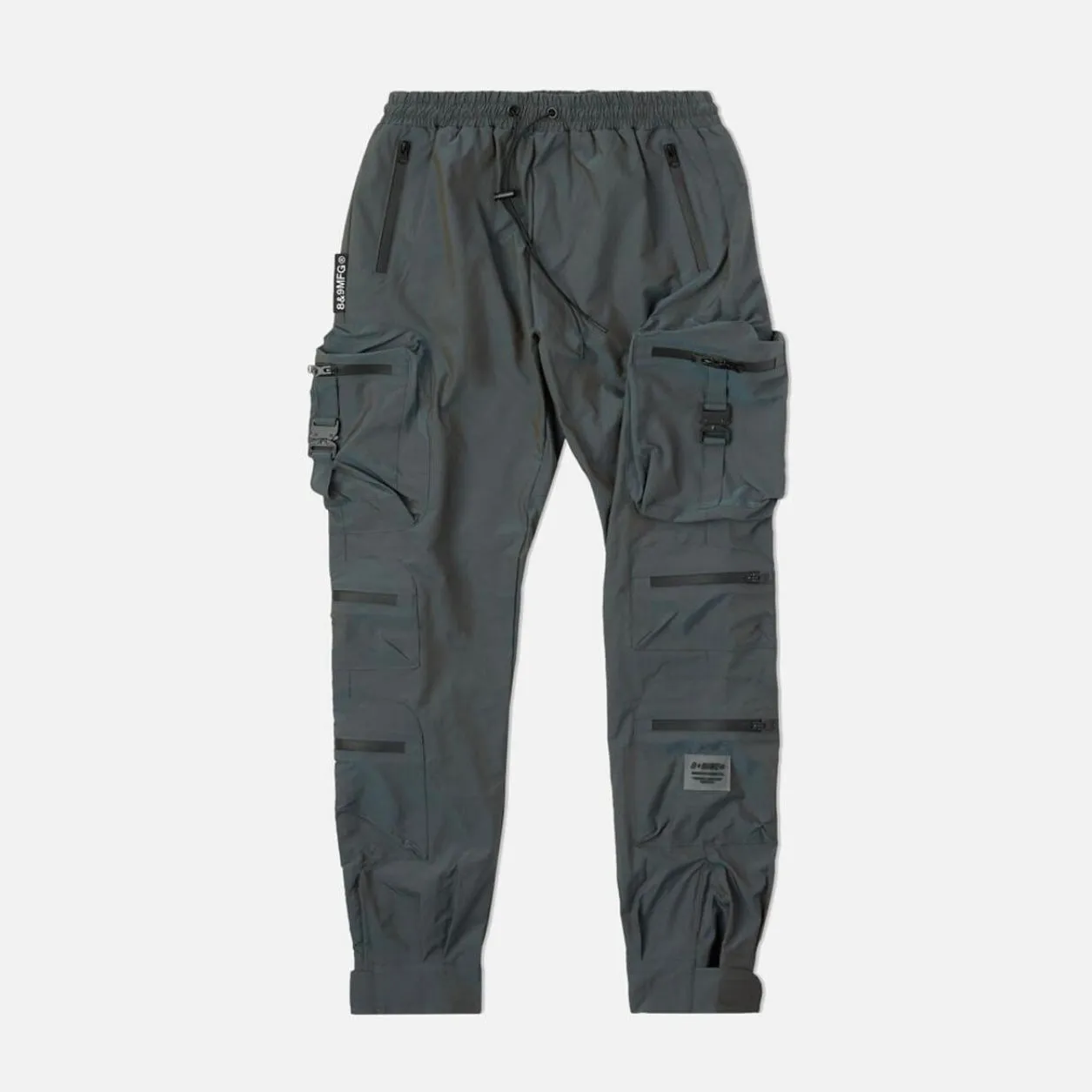 Eight & Nine Combat Nylon Iridescent Steel Joggers