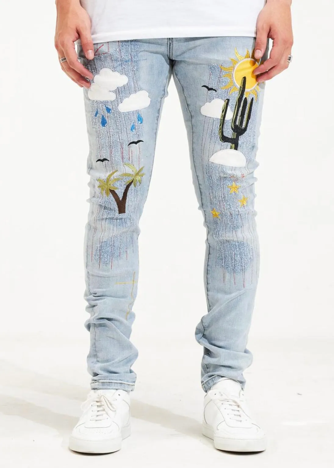 Embellish NYC Desert Light Blue Jeans (135)