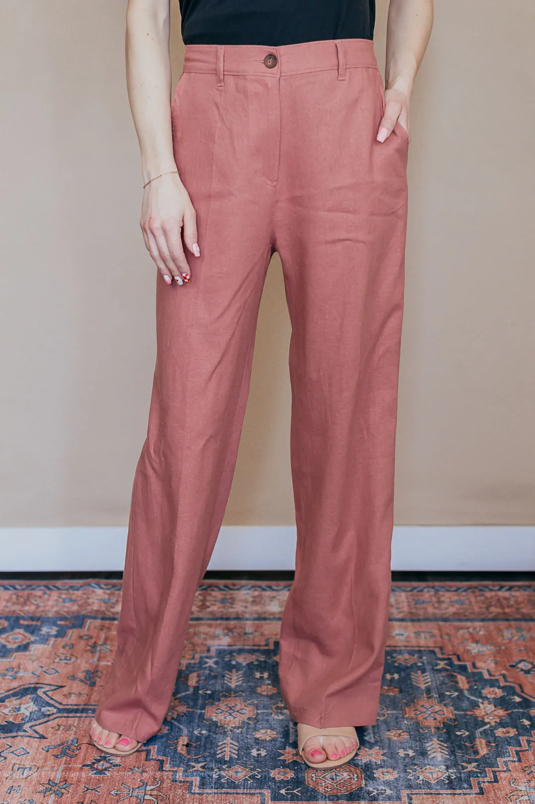 Emery Linen Twill Pants - 4 Colors