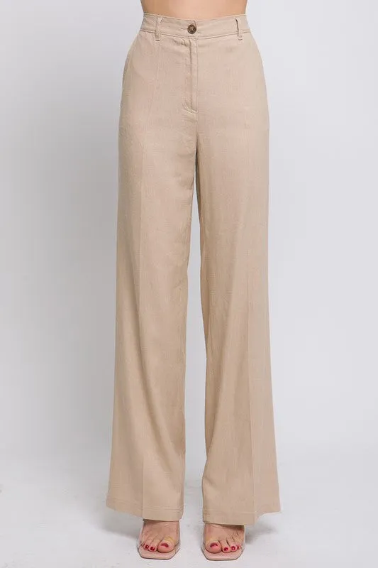 Emery Linen Twill Pants - 4 Colors