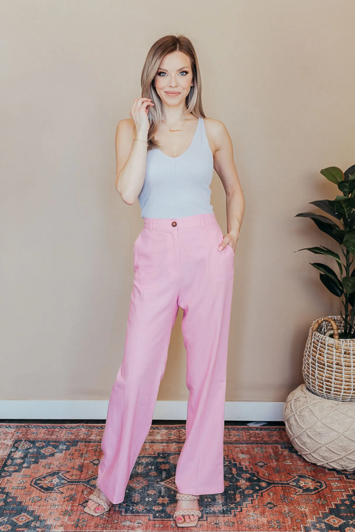 Emery Linen Twill Pants - 4 Colors