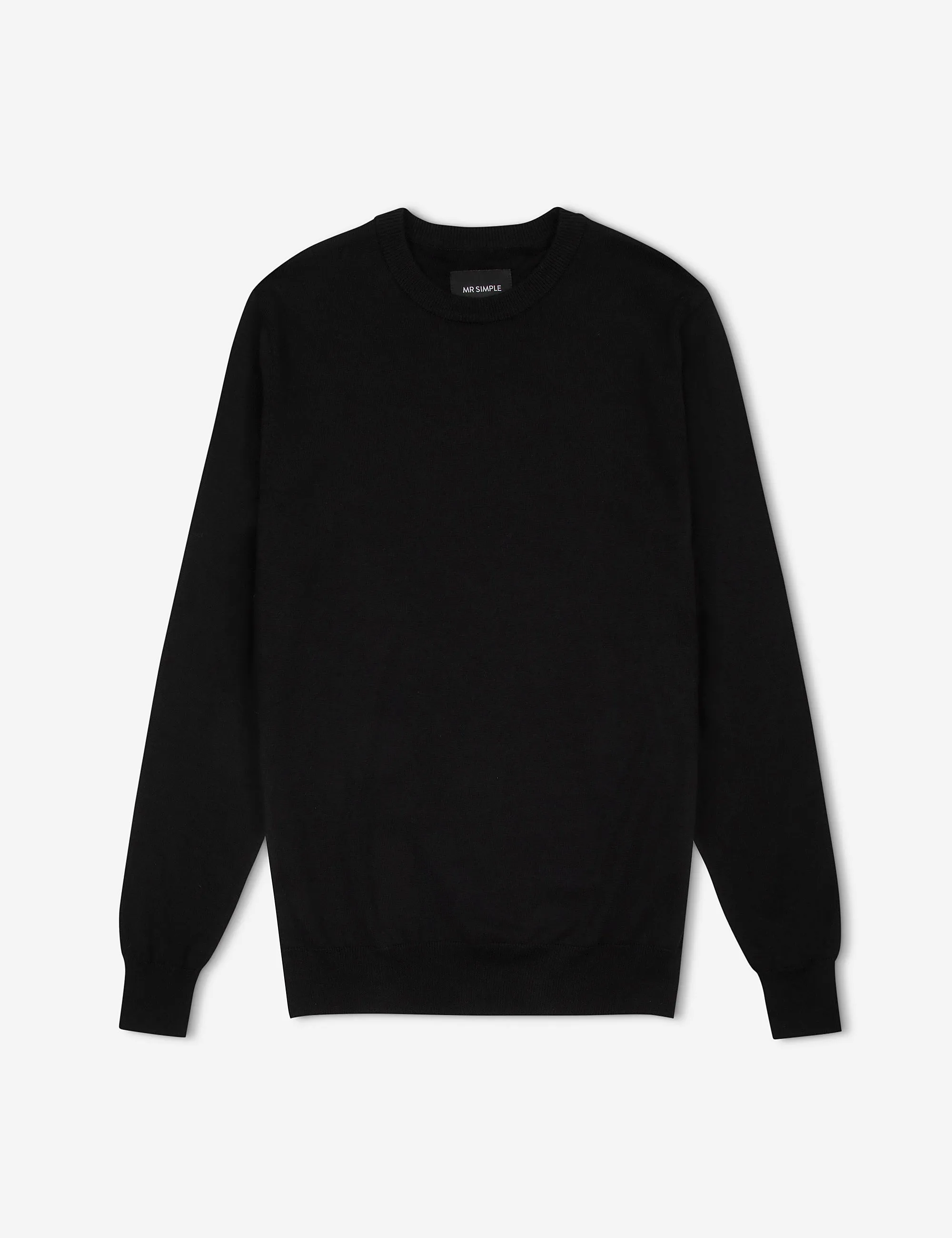 Everyday Wool Crew Knit - Black