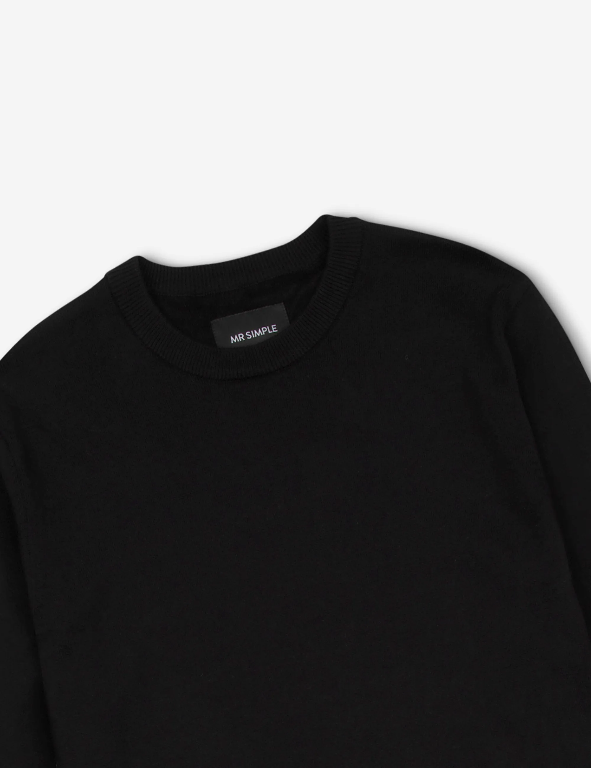 Everyday Wool Crew Knit - Black