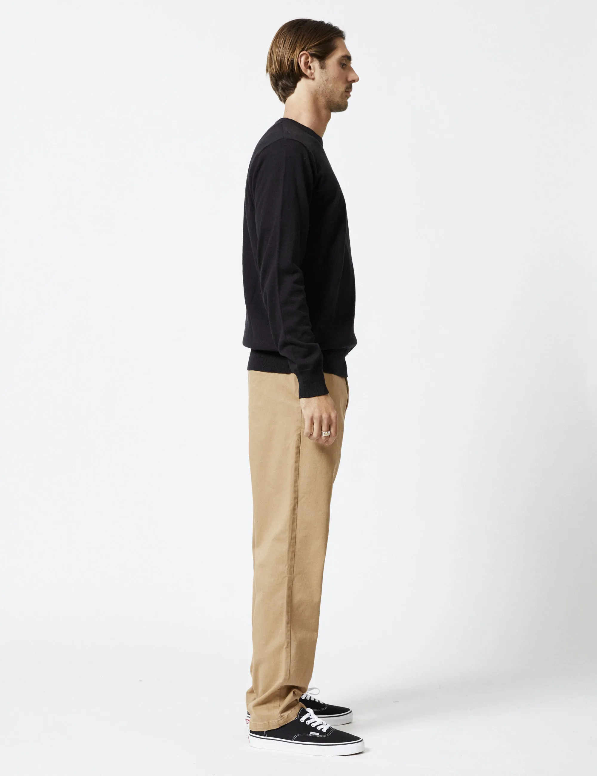 Everyday Wool Crew Knit - Black