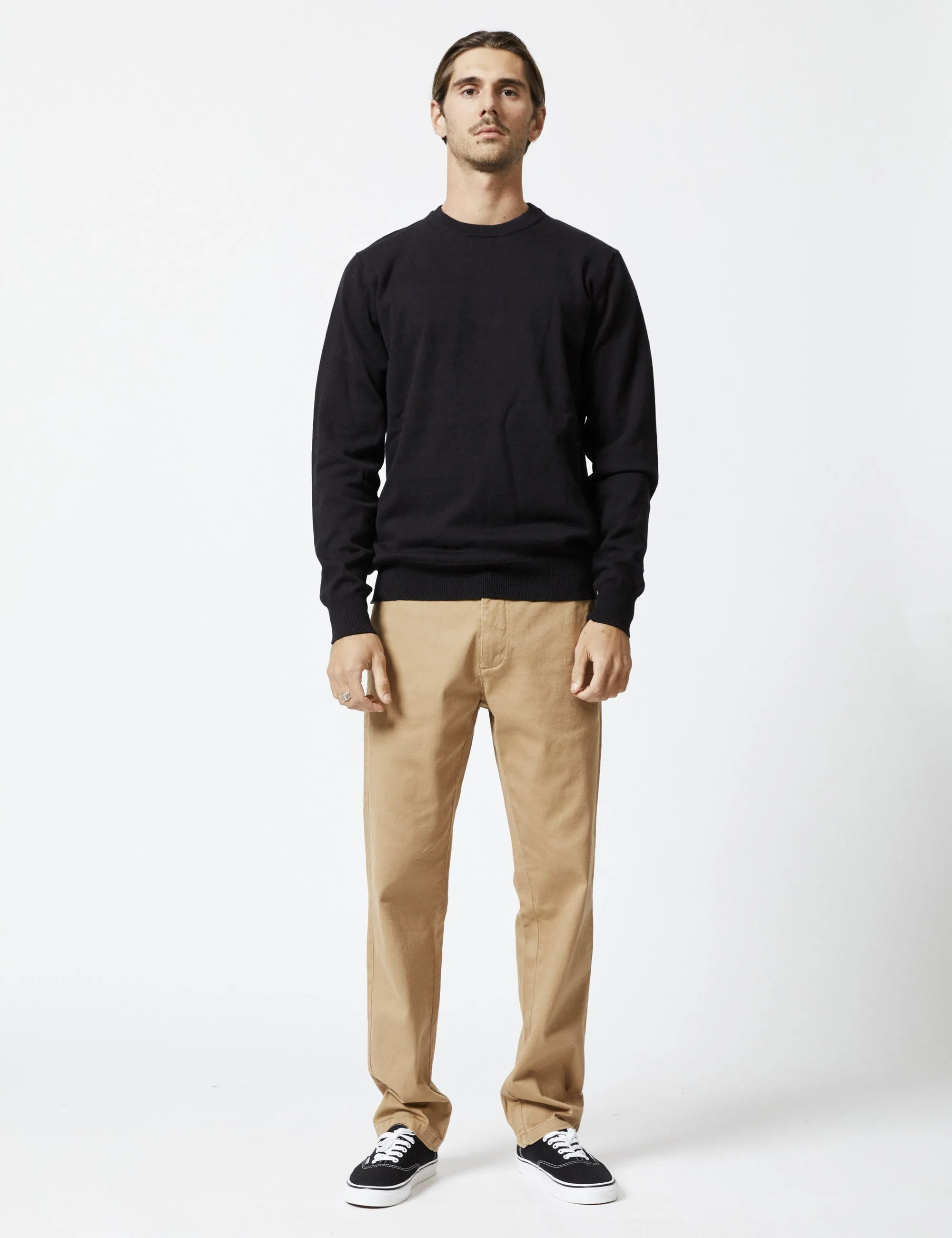 Everyday Wool Crew Knit - Black