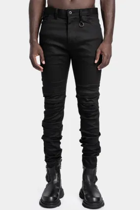 Folded split knee jeans