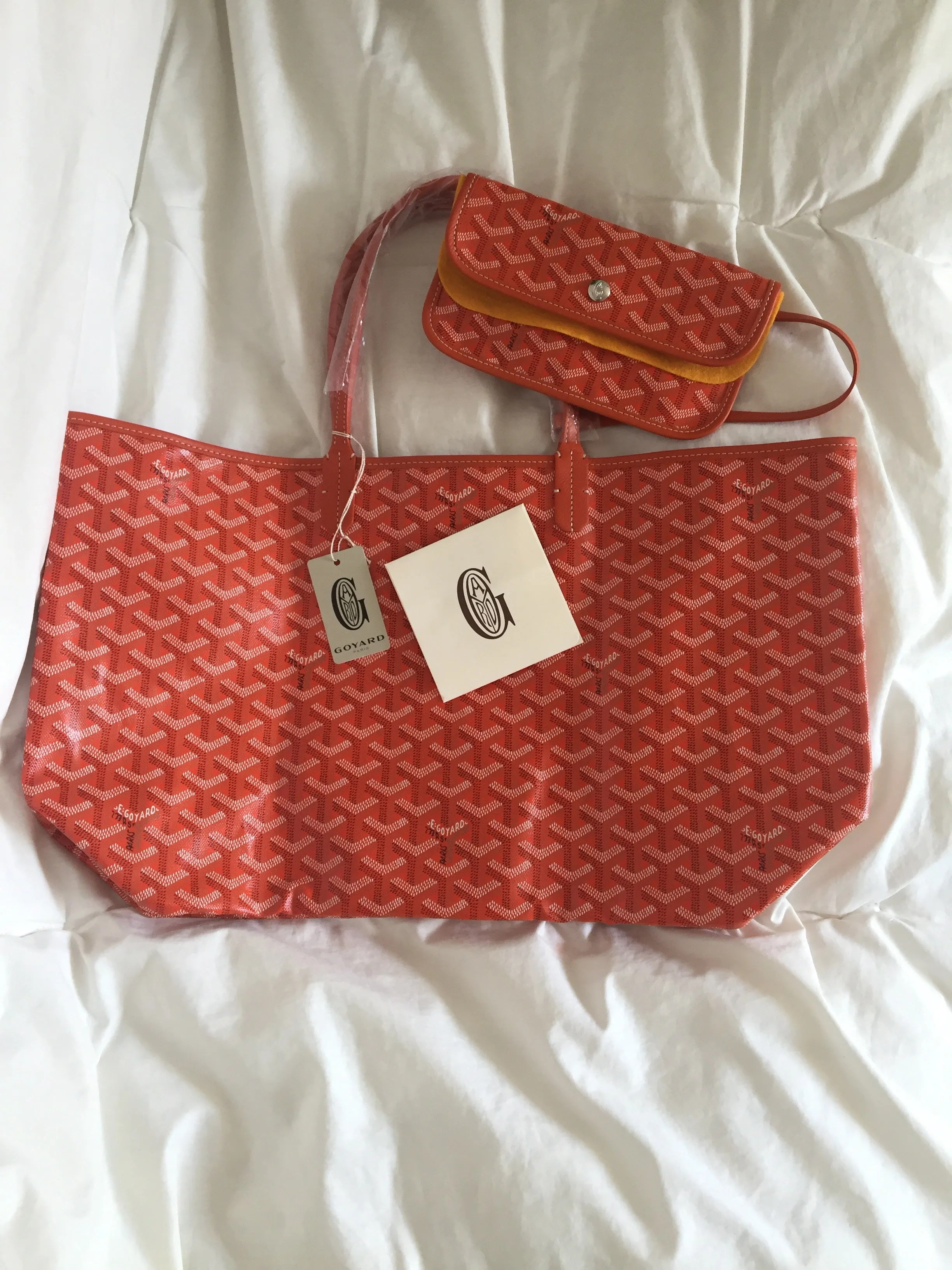 Goyard St.Louis Orange PM Tote (NWT)