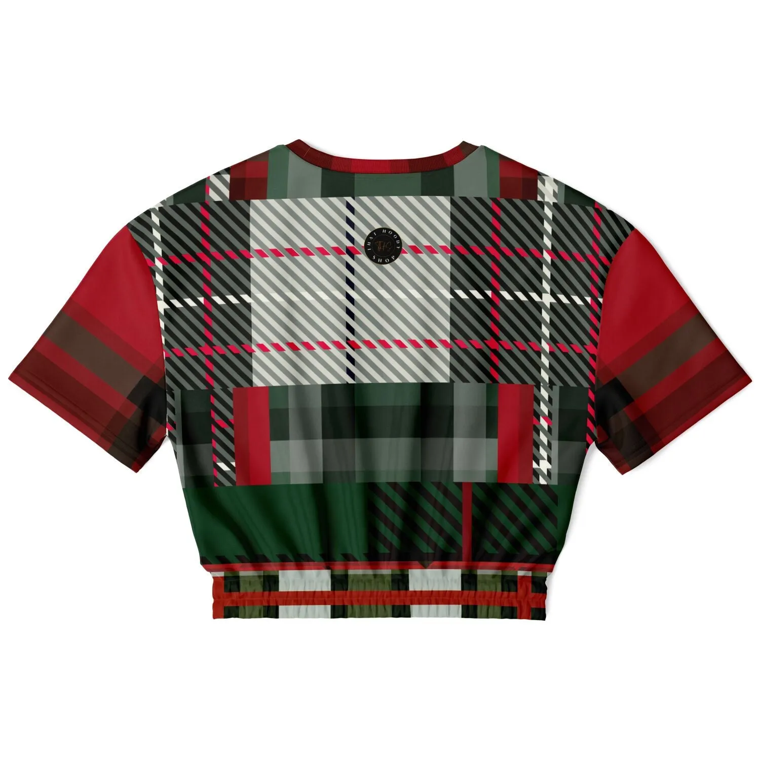 Great Scots Short Sleeve Cropped Eco-Poly Sweater