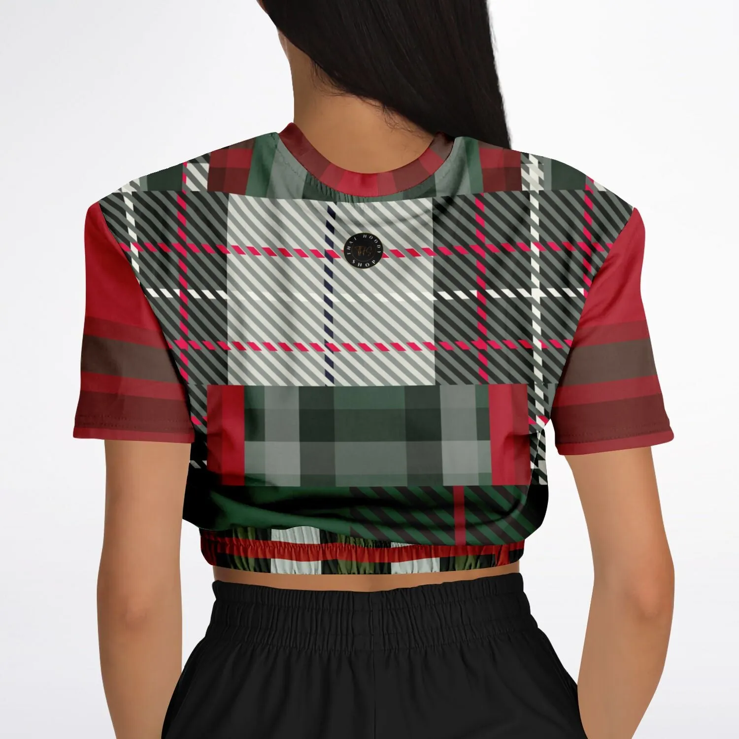 Great Scots Short Sleeve Cropped Eco-Poly Sweater