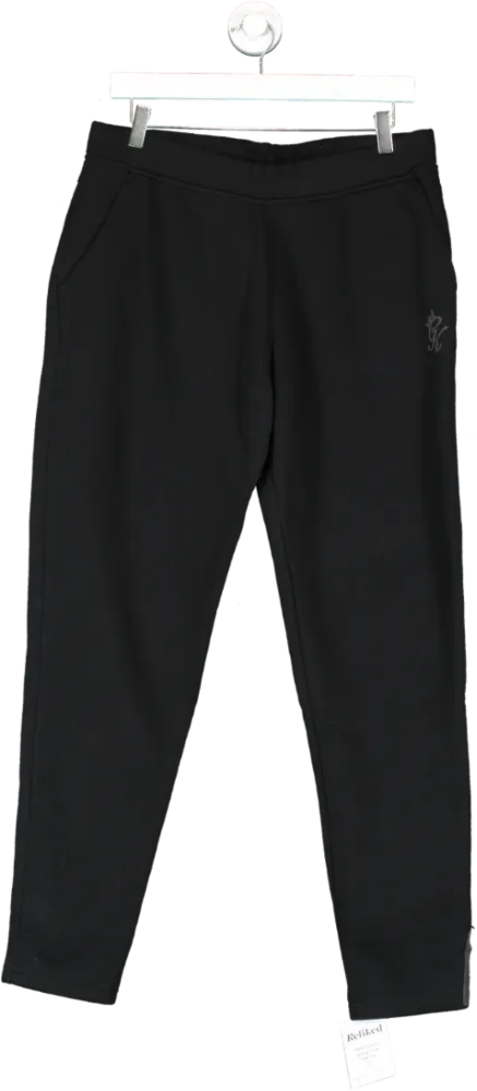 GYM KING Black Pro Logo Fleece Jogger UK XL