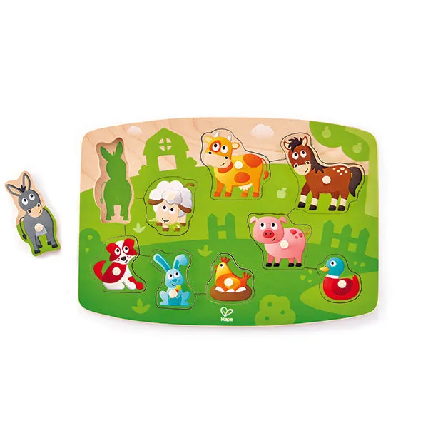 Hape Farmyard Peg Puzzle