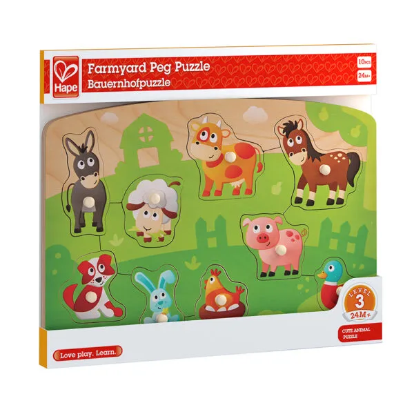 Hape Farmyard Peg Puzzle