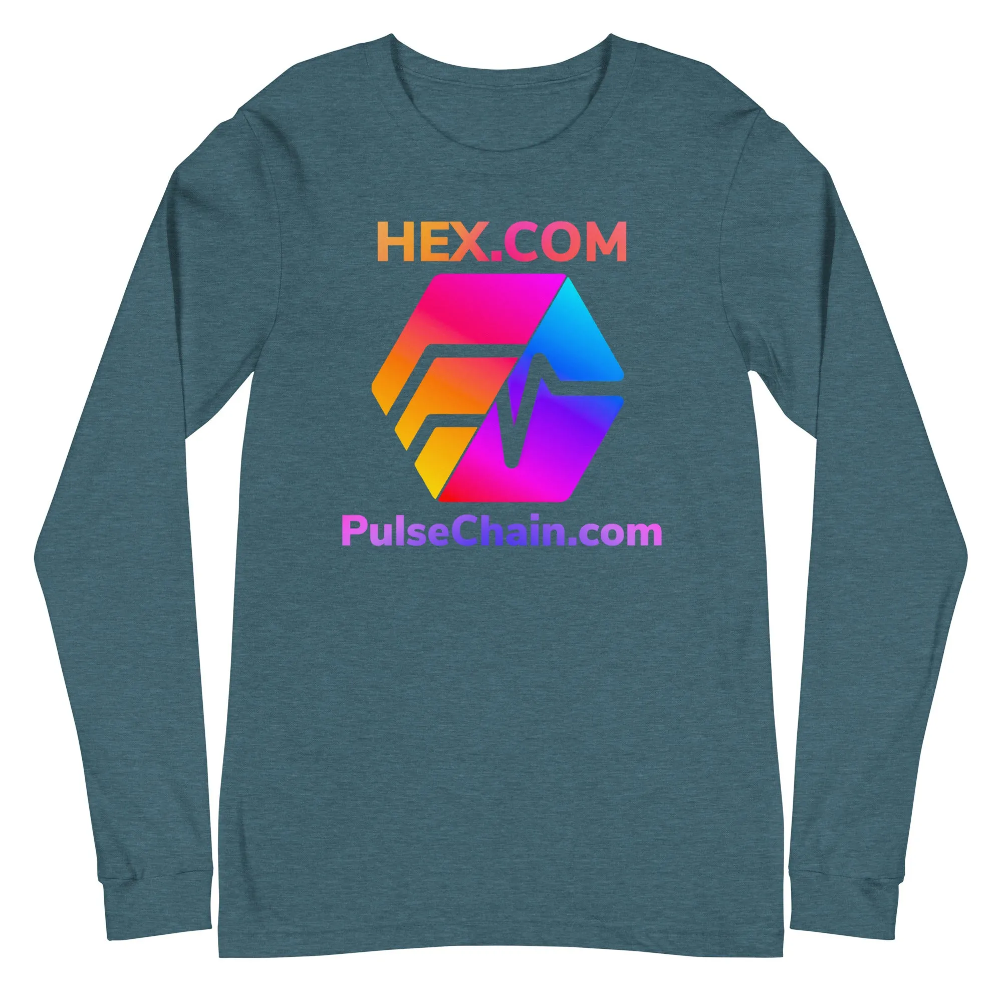 HEX.COM/Pulsechain.com Unisex Long Sleeve Tee